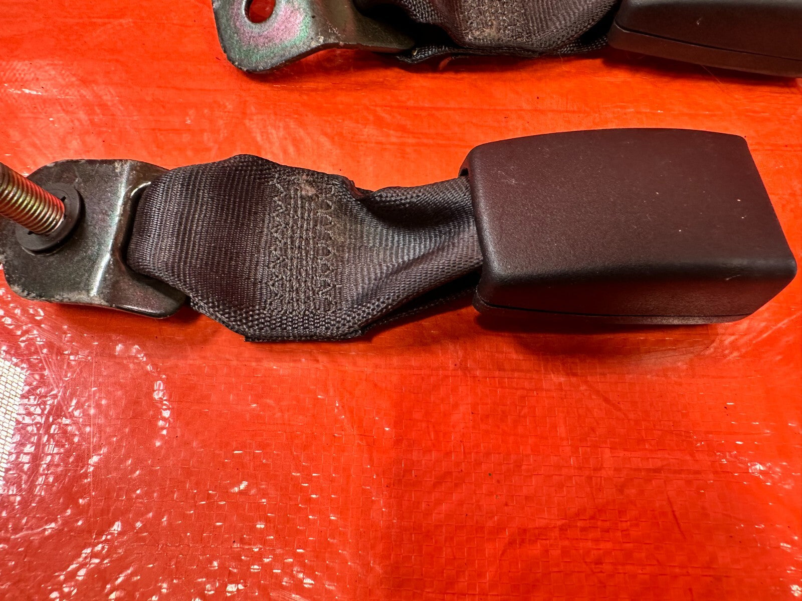 02 06 ACURA RSX TYPE S & BASE   REAR SEAT BELT SET LEFT RIGHT BLACK OEM #2712