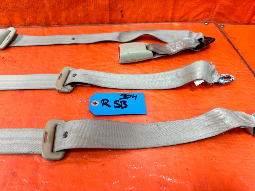 04 08 ACURA TSX   REAR SEAT BELT SET   LEFT & RIGHT SEAT BELTS   TAN   OEM #3045