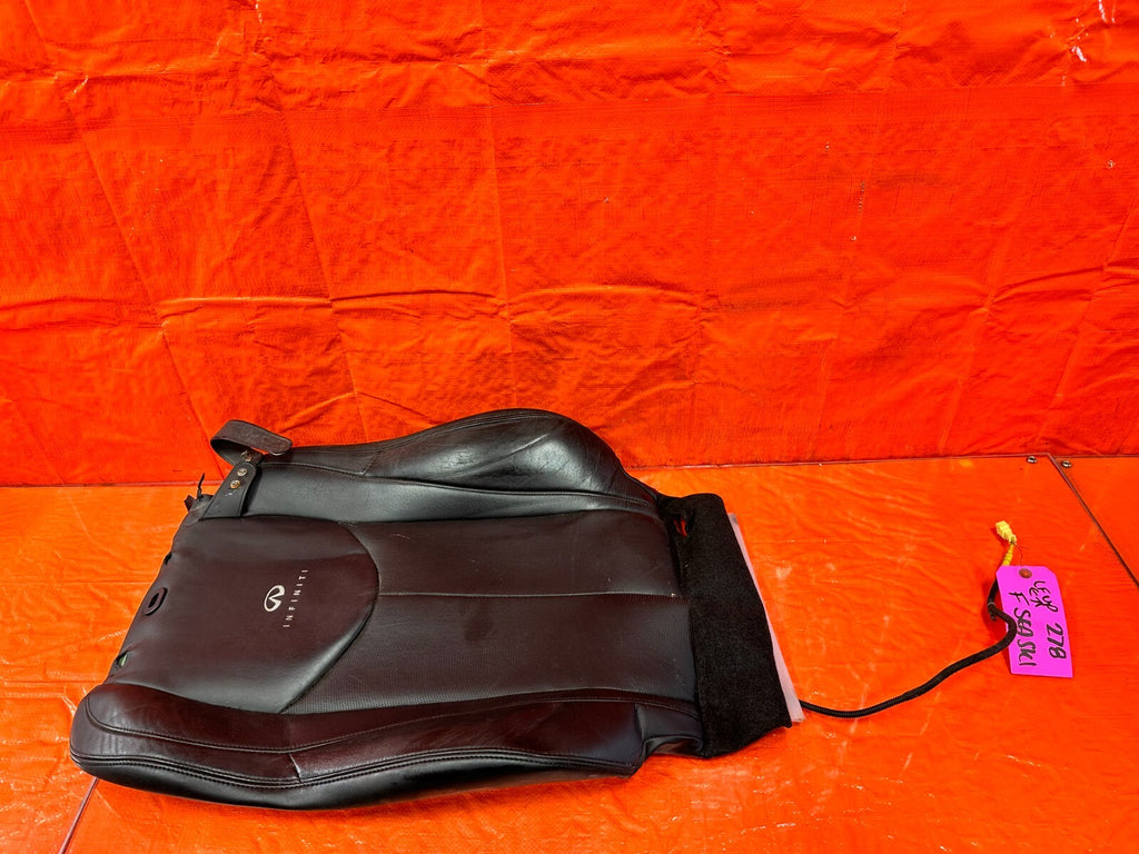 11 15 INFINITI G37 CONVERTIBLE DRIVER LEFT FRONT SEAT LEATHER SKIN WRAP OEM 27810