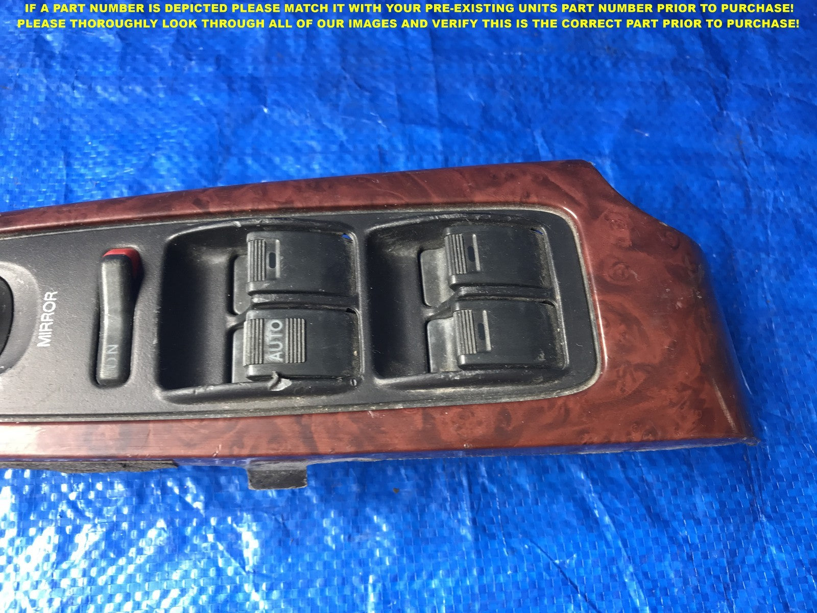 OEM 2003 03 ACURA MDX DRIVER LEFT MASTER WINDOW SWITCH  1