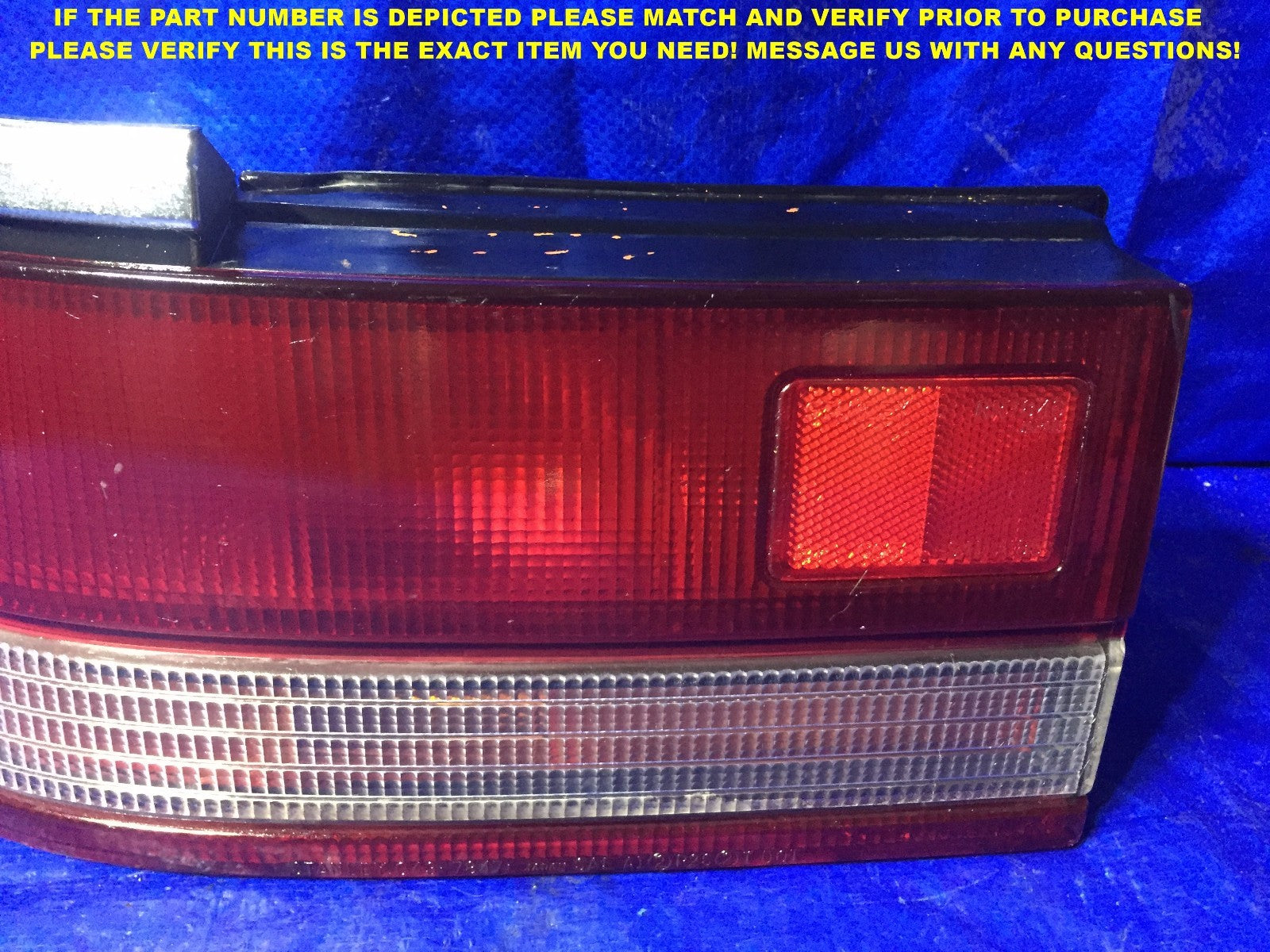 OEM 1988 1989 MAZDA 626 DRIVER LEFT TAIL LIGHT L LH 043 7846 88 89 L LH2