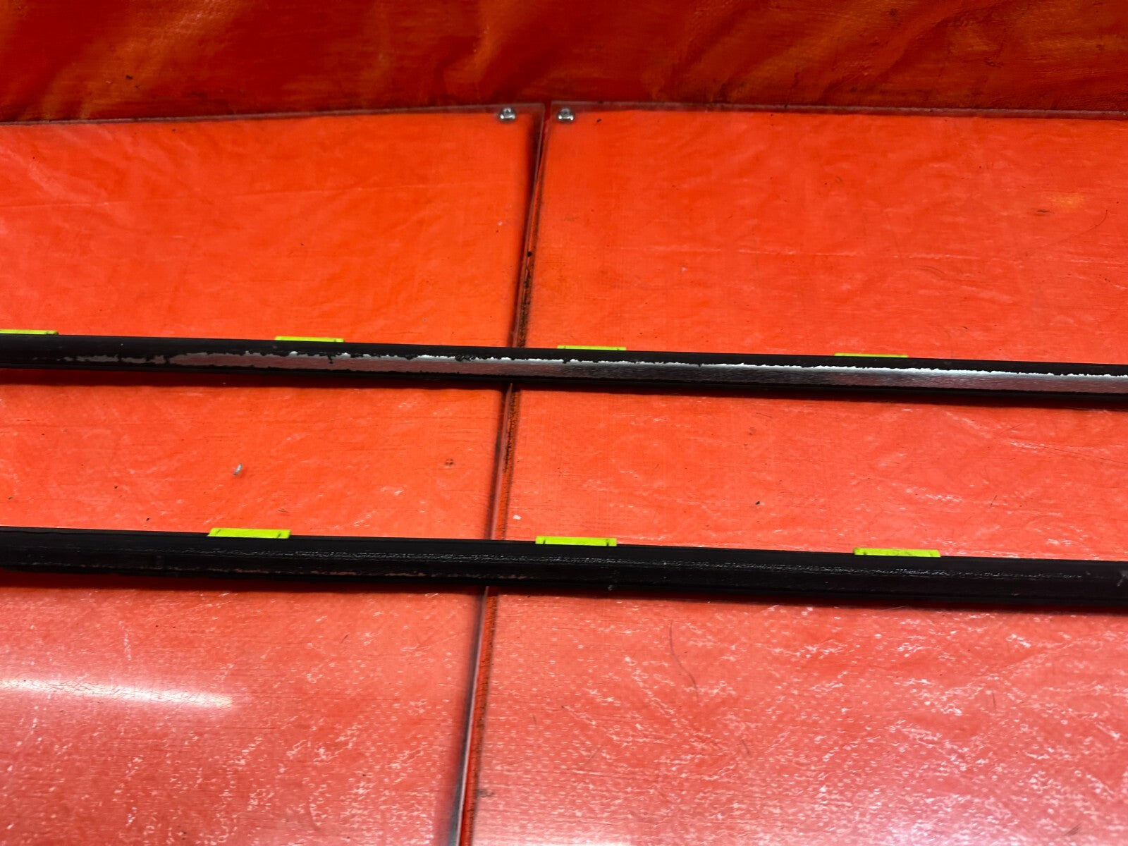 96 00 HONDA CIVIC COUPE HATCH EXTERIOR DOOR WINDOW GLASS TRIM SET LEFT RIGHT 2314
