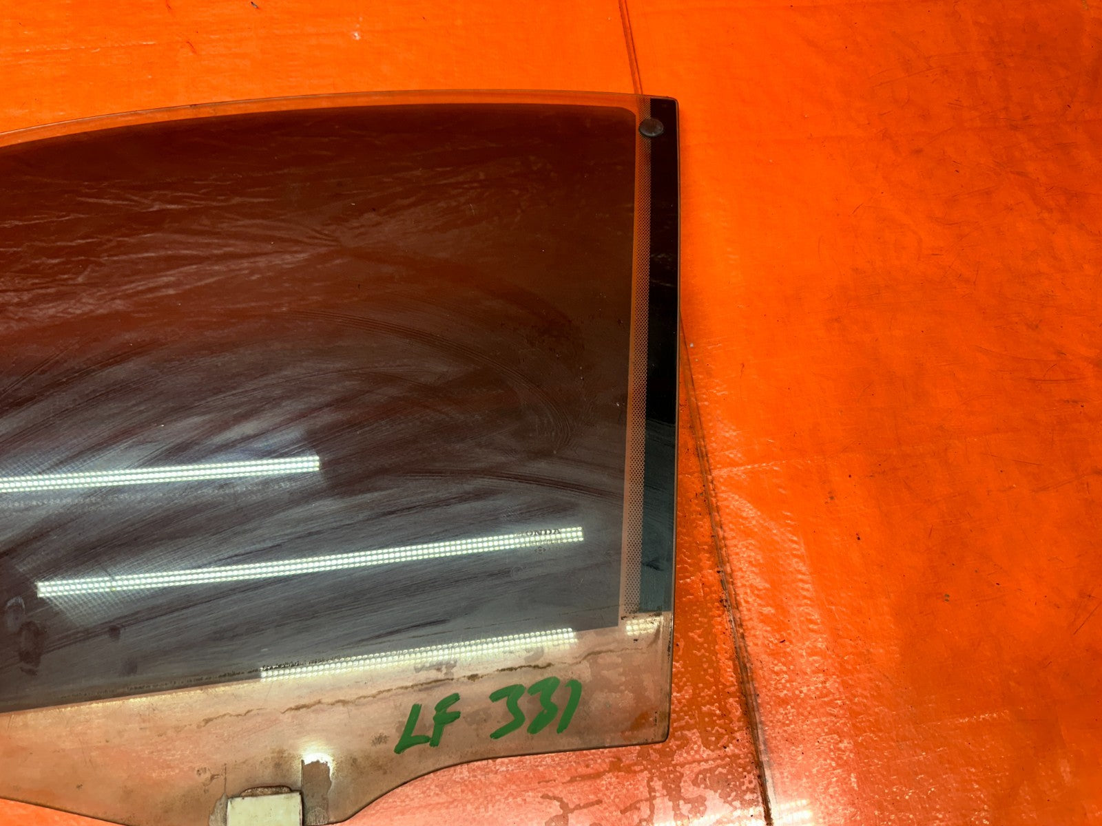 94 01 ACURA INTEGRA 2D LEFT DRIVER DOOR WINDOW GLASS OEM #3318
