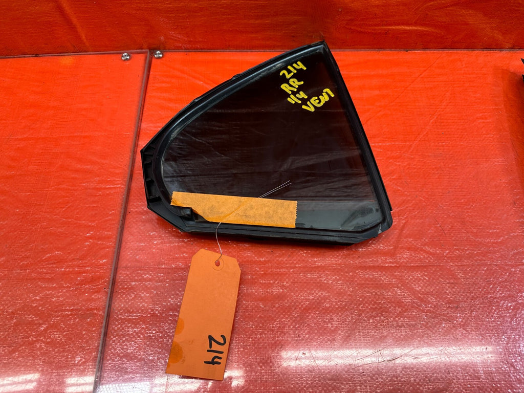 08 15 LANCER EVOLUTION X EVO 10  RIGHT REAR 1/4 QUARTER GLASS WINDOW 2140