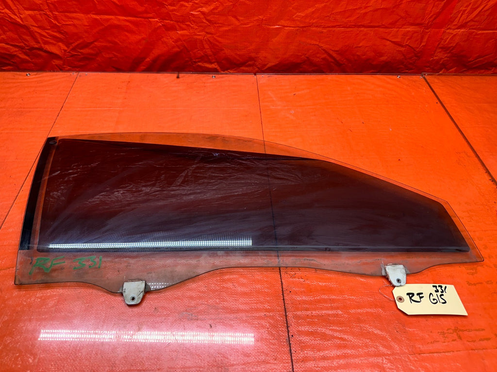 94 01 ACURA INTEGRA 2D RIGHT PASSENGER DOOR WINDOW GLASS OEM #3310