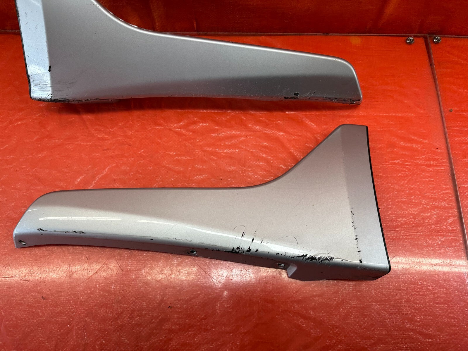 14 16 INFINITI Q50   REAR BUMPER   MUD FLAPS SPLASH GUARDS   LEFT RIGHT OEM #2222