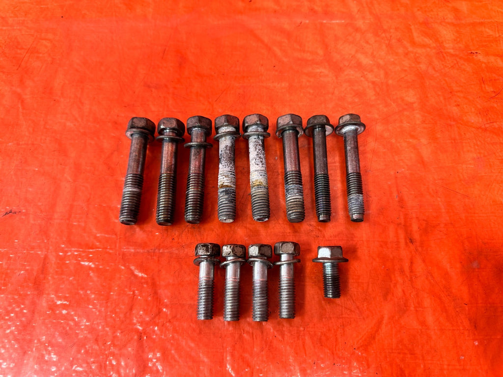 16 24 INFINITI Q50   3.0L   TRANSMISSION BELL HOUSING BOLTS HARDWARE   OEM 3141