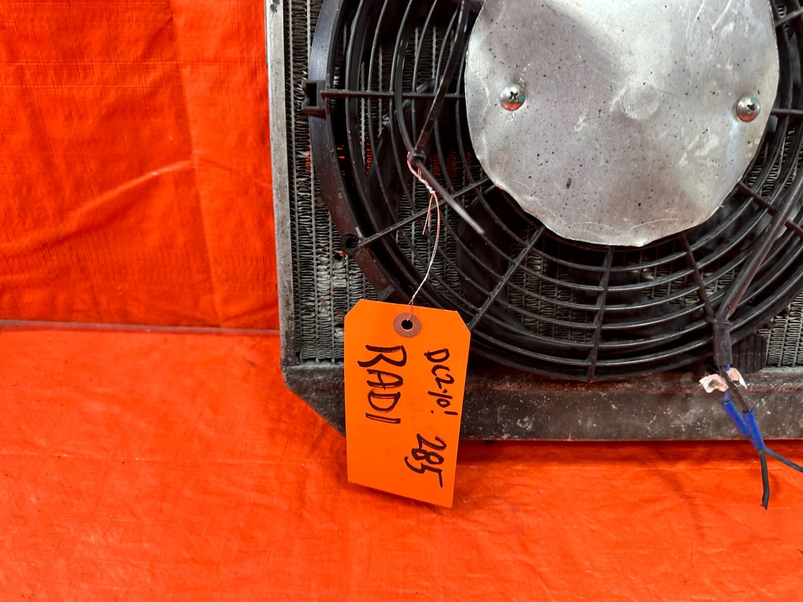 94 01 ACURA INTEGRA   ALUMINUM FLUIDYNE RADIATOR W/ SLIM COOLING FANS   #28523