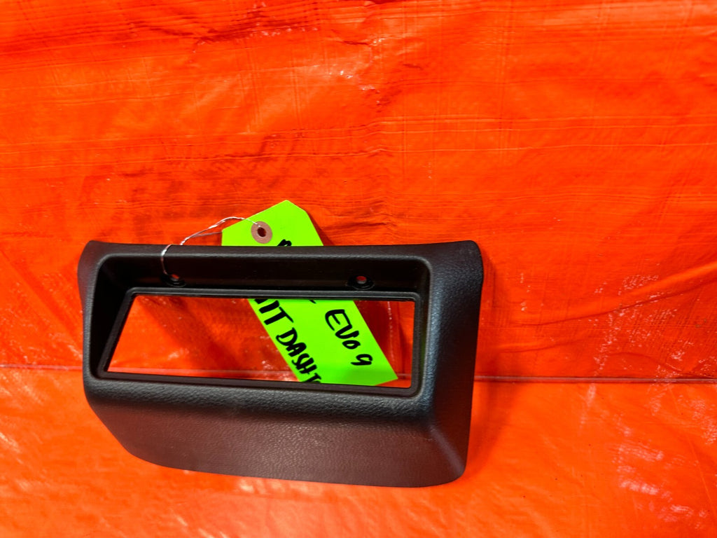 2006 06 LANCER EVOLUTION IX EVO 9 MR TRIPLE GAUGE POD PILLAR BEZEL TRIM OEM5
