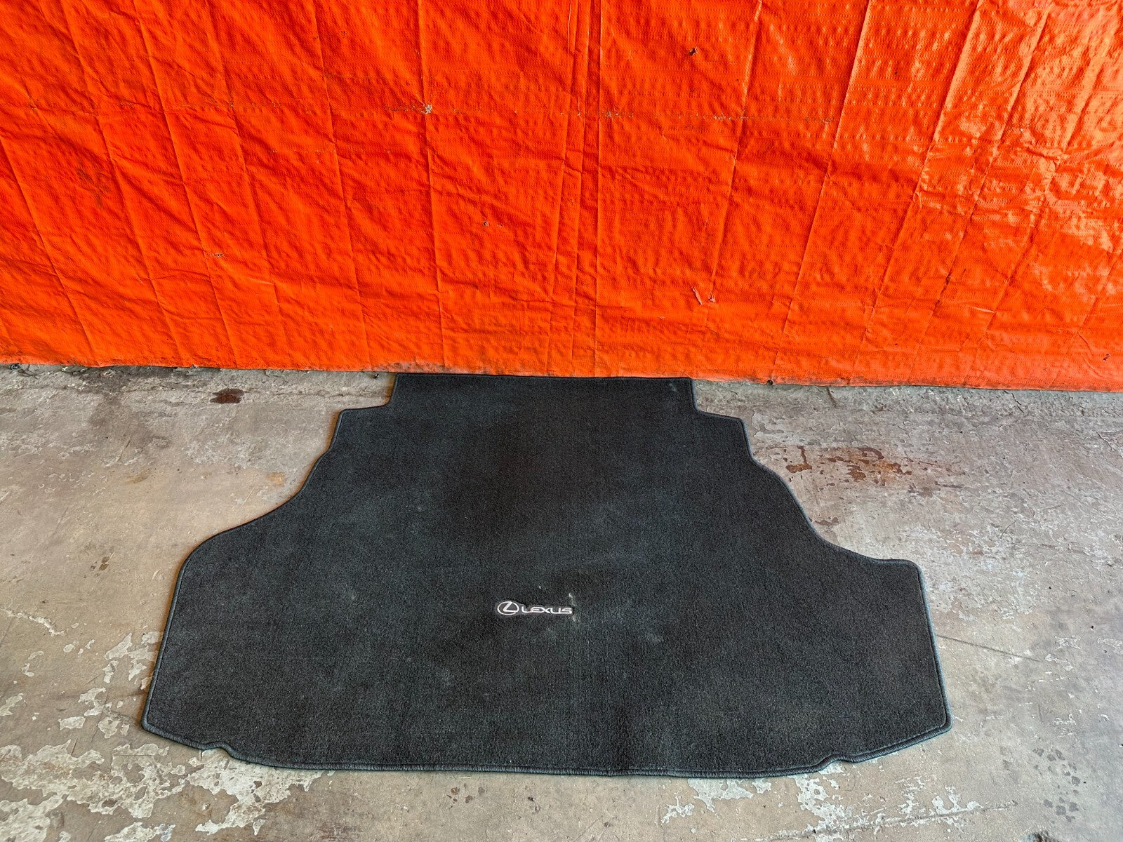 2009 09 LEXUS ES350   TRUNK CARPET RUG MAT W/ LEXUS LOGO   OEM FACTORY #2440
