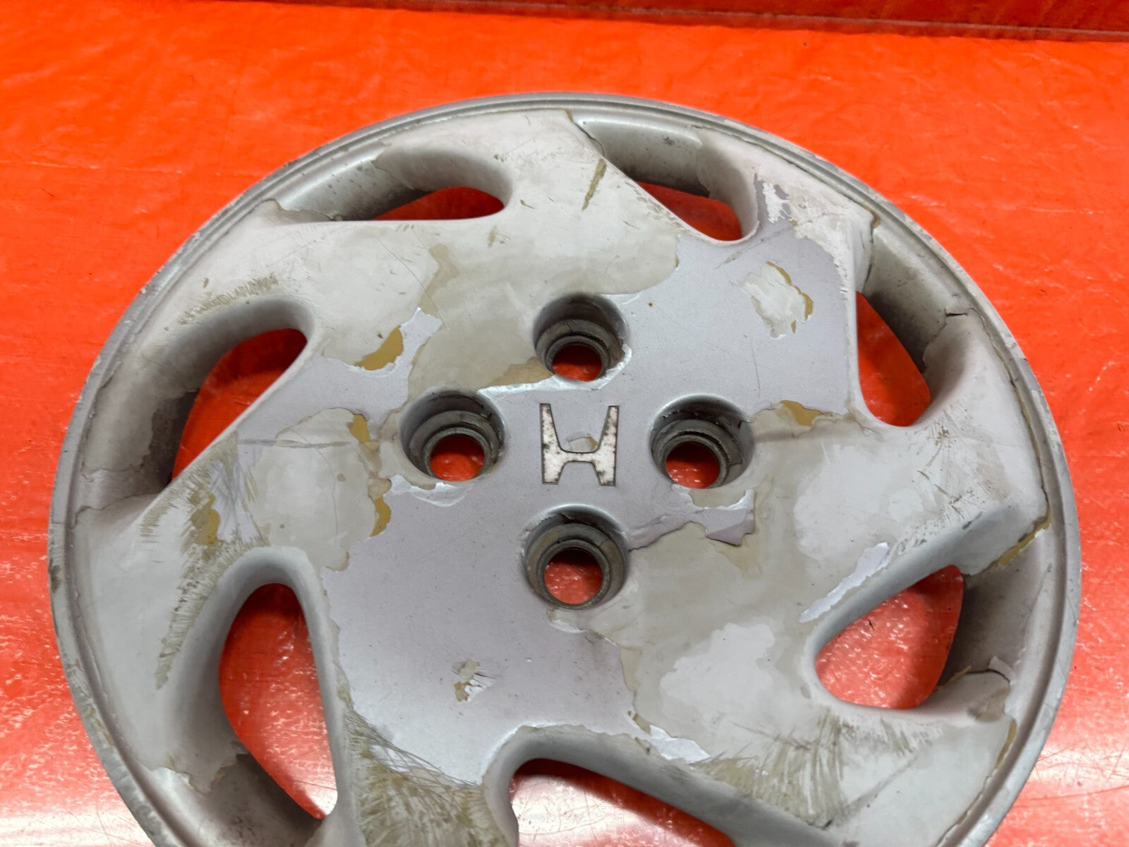 92 93 HONDA CIVIC SI & EX 7 SPOKE PLASTIC FACTORY HUB CAP WHEEL COVER OEM 199 28