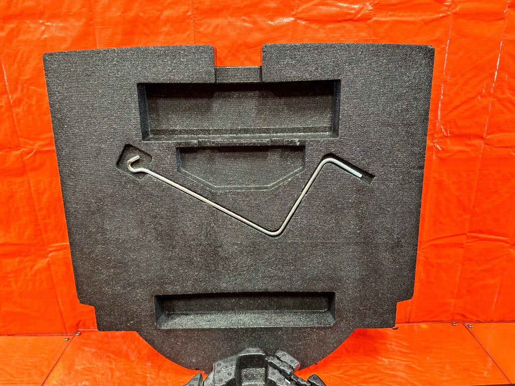 15 17 SUBARU WRX STI   SPARE TIRE TOOL KIT W/ FOAM   JACK WRENCH SWIVEL TIE DOWN11
