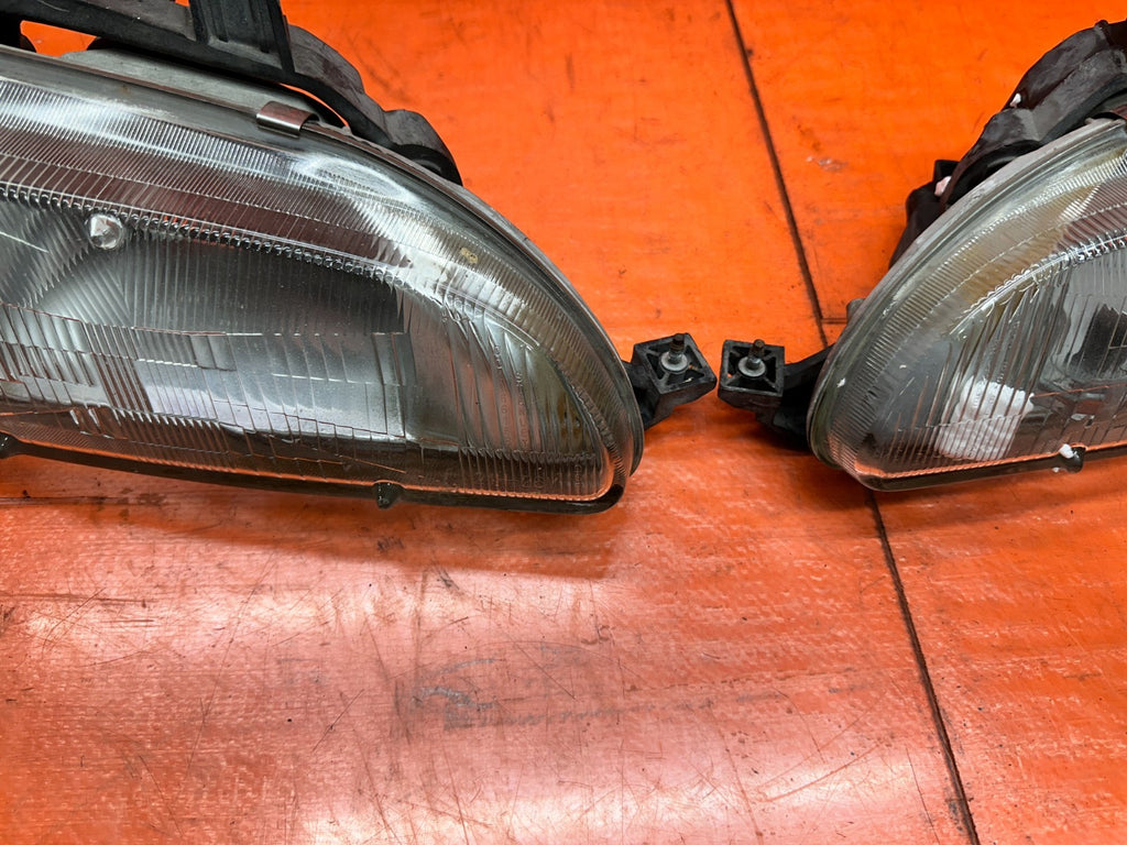 1992-1995 HONDA CIVIC 2D 3D HEADLIGHTS CORNER LIGHTS PAIR SET OEM #3339