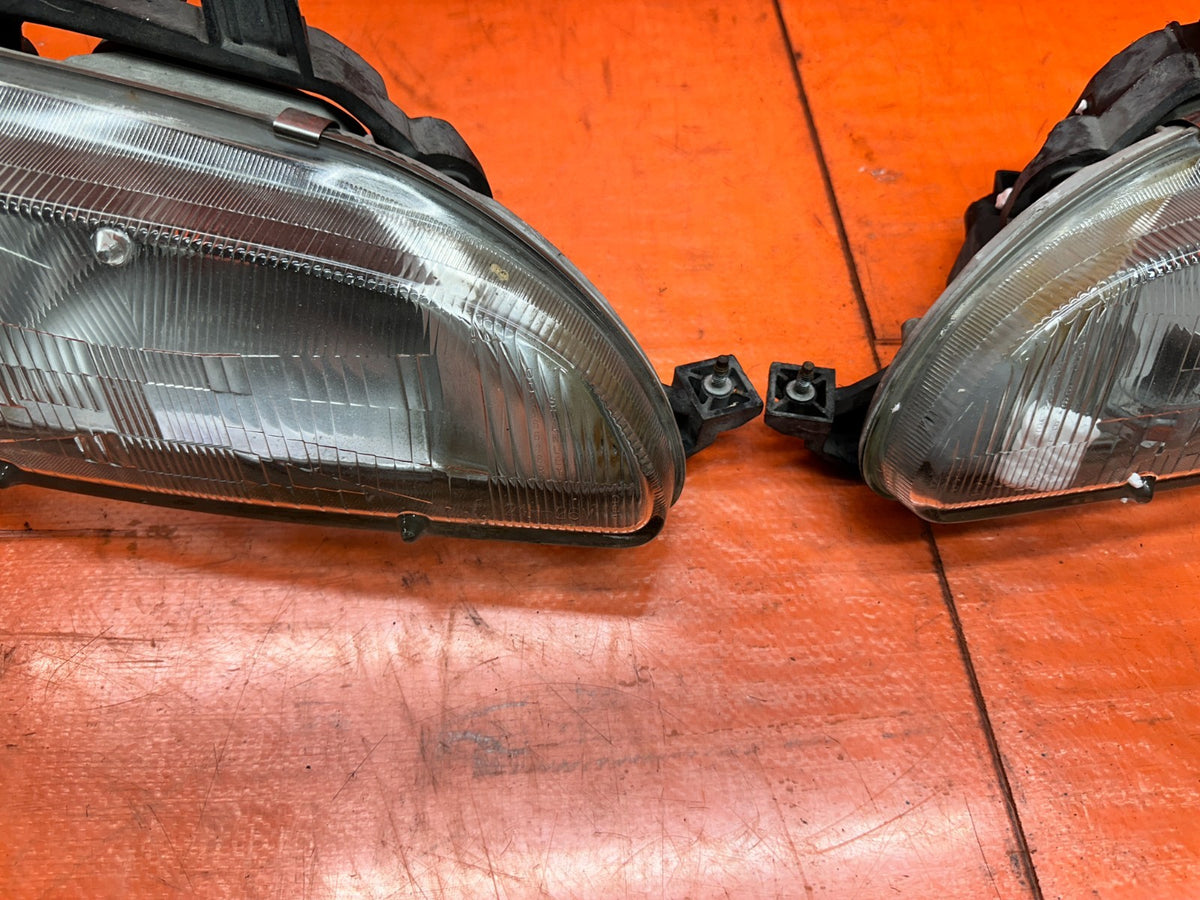 1992-1995 HONDA CIVIC 2D 3D HEADLIGHTS CORNER LIGHTS PAIR SET OEM #3339