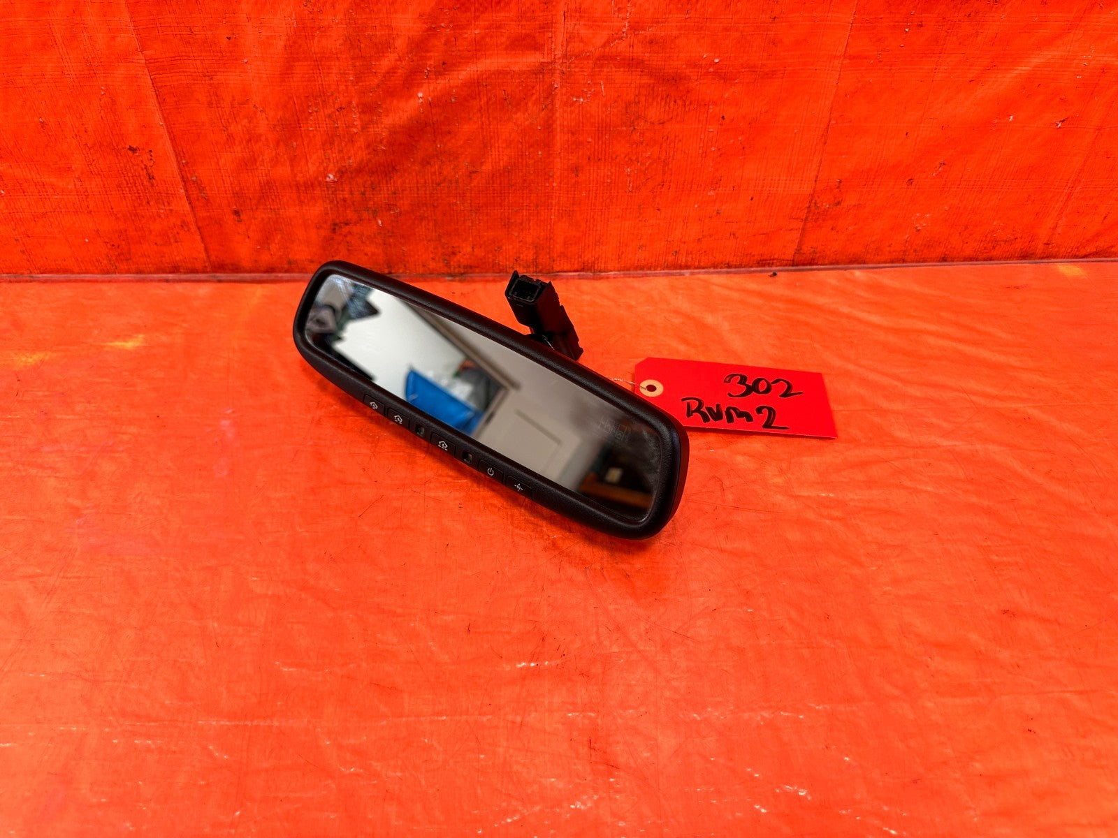 10 16 HYUNDAI GENESIS COUPE   REAR VIEW MIRROR W/ AUTO DIM   OEM FACTORY #3021
