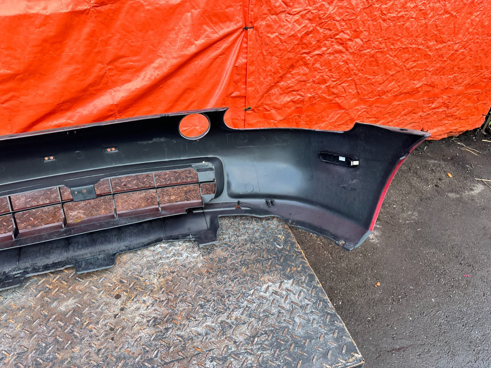 93 95 HONDA DEL SOL   FRONT BUMPER COVER   PRIMER COLOR   OEM #27212