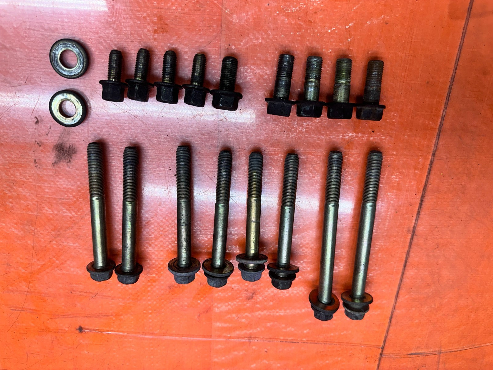 97 01 HONDA PRELUDE 2.2L FRONT SUBFRAME CROSSMEMBER K MEMBER BOLTS OEM #3364