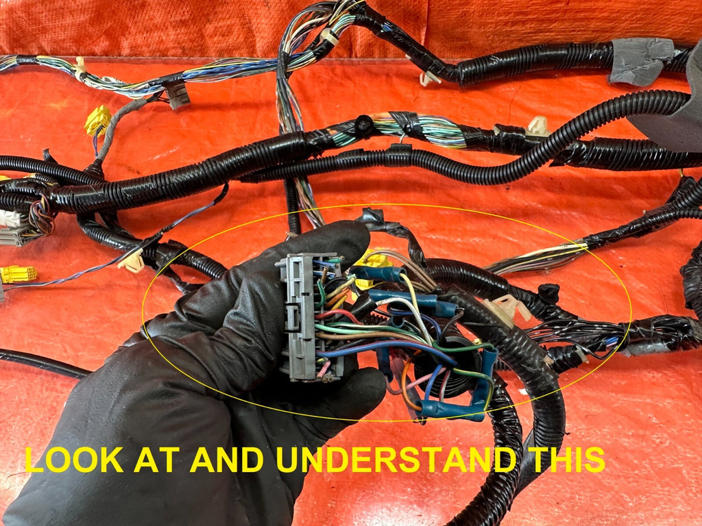 02 04 ACURA RSX   TYPE S   INTERIOR FLOOR WIRING HARNESS WIRE LOOM   OEM OE #2405