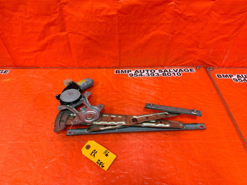 2010 10 INFINITI FX35 PASSENGER RIGHT REAR   WINDOW REGULATOR W/ MOTOR OEM #1160