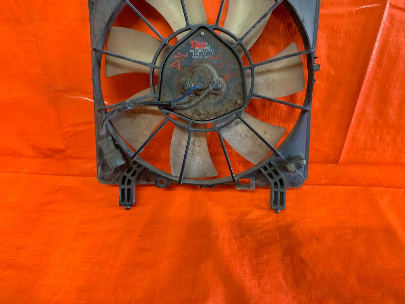 02   04 ACURA RSX BASE & TYPE S   CONDENSER COOLING FAN   7 BLADE MODEL ,1