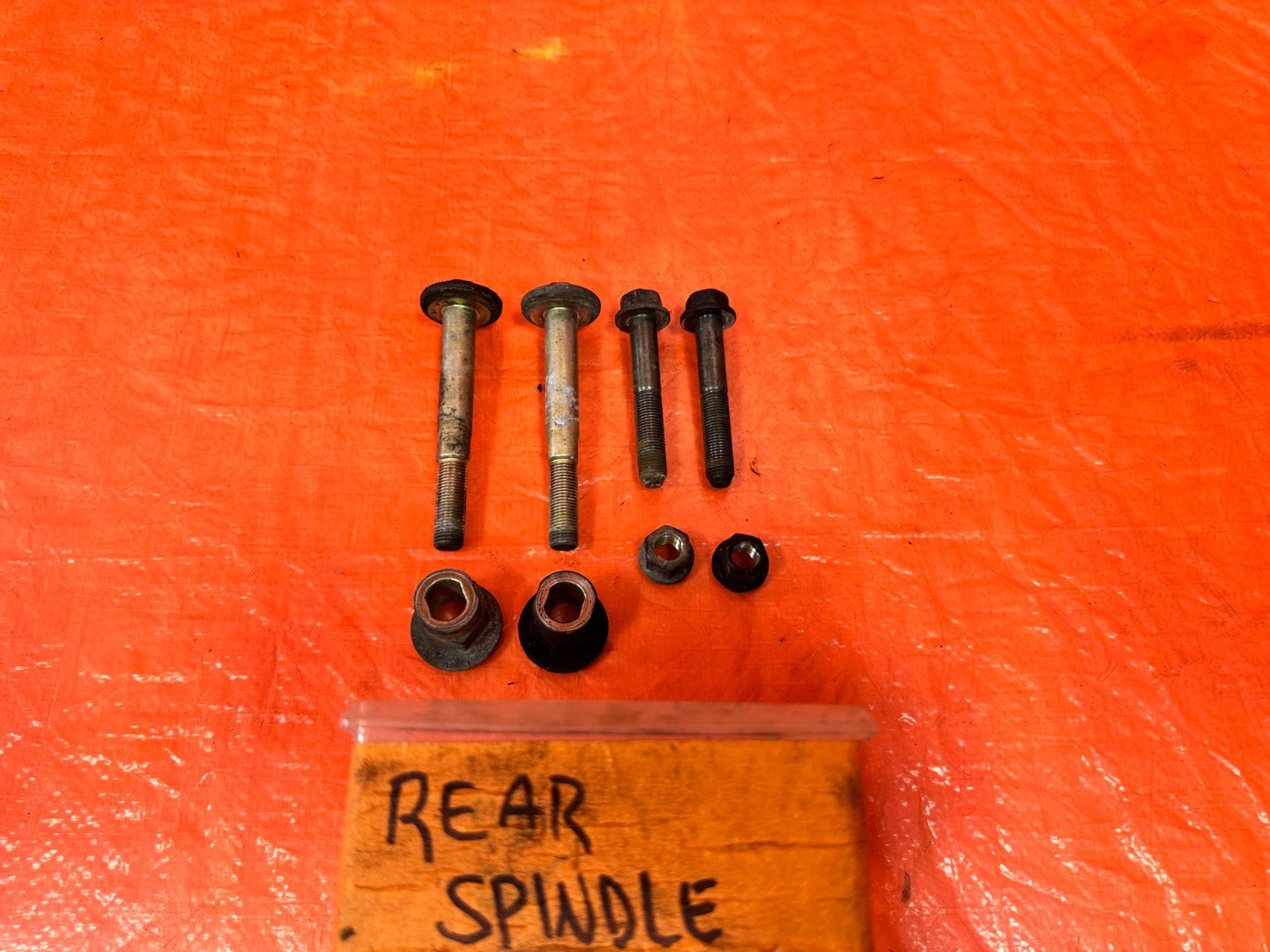02 05 HONDA CIVIC SI EP3   REAR TRAILING ARM LOWER CONTROL ARM CAMBER BOLTS 3080