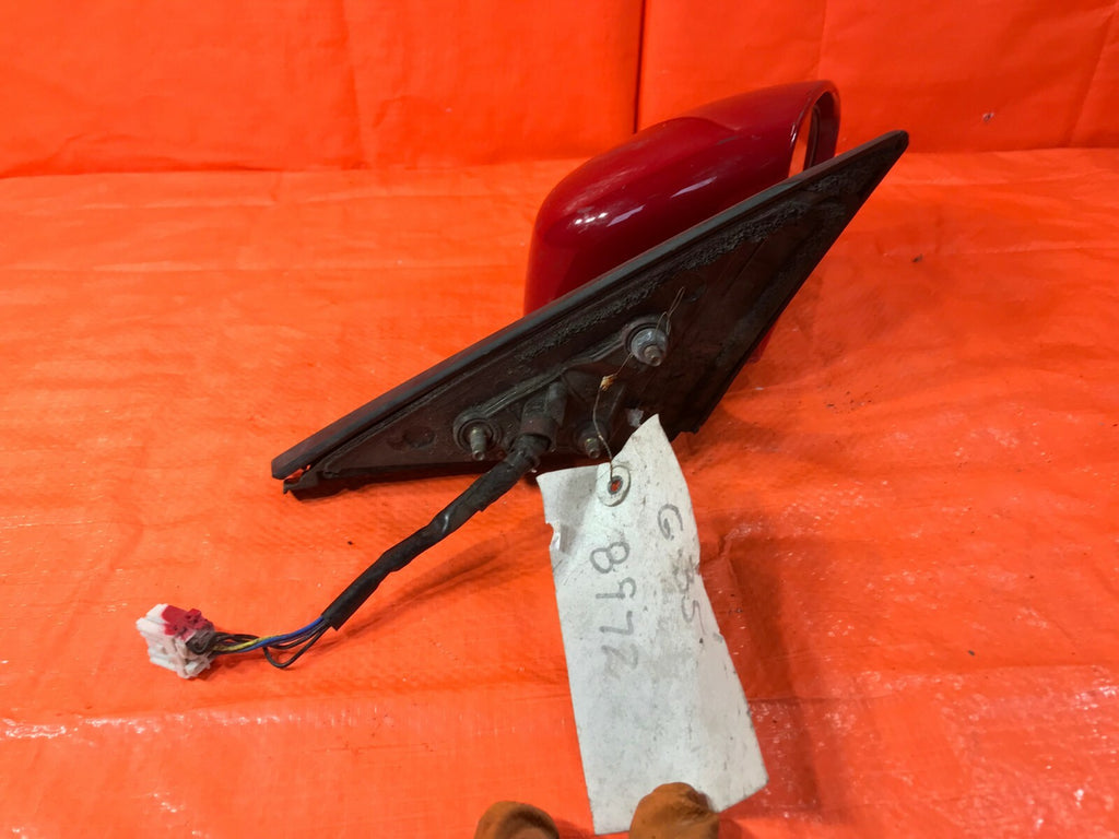 OEM 2003 2004 2005 G35   COUPE   PASSENGER RIGHT SIDE VIEW MIRROR   RED 6