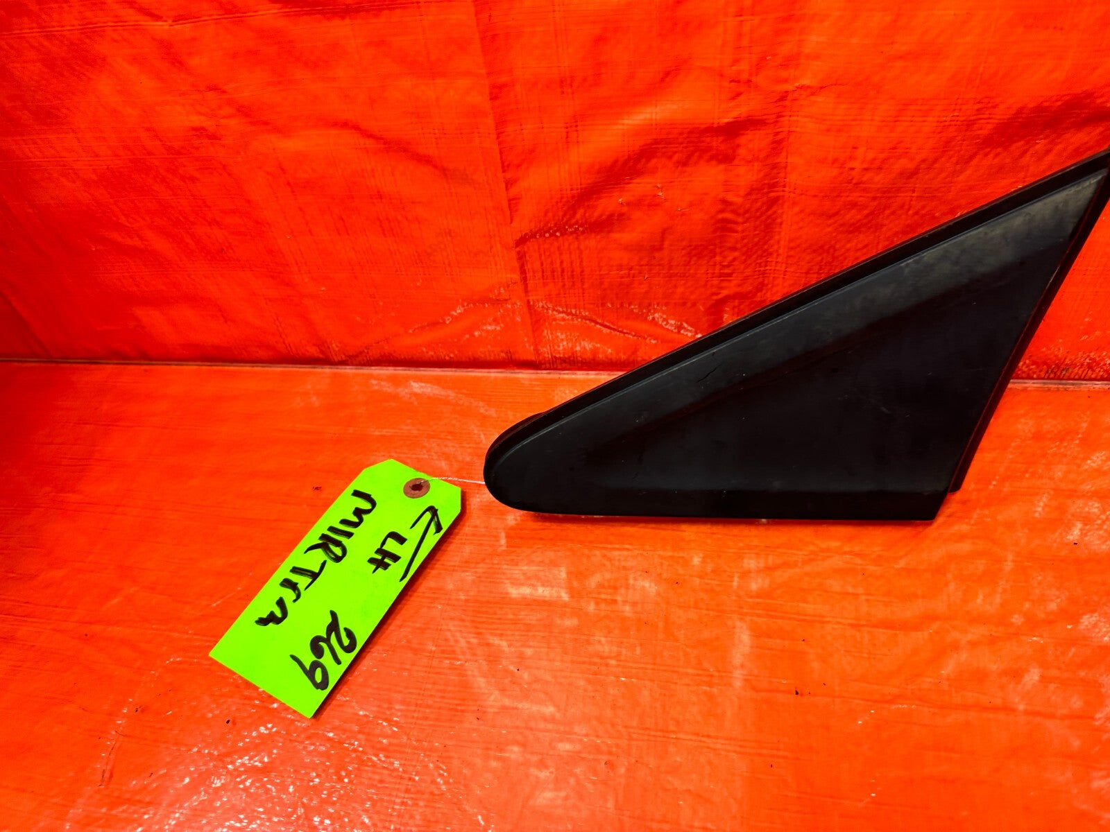 12 13 HONDA CIVIC 2D COUPE LEFT EXTERIOR MIRROR TRIM COVER PLASTICS GARNISH 2696