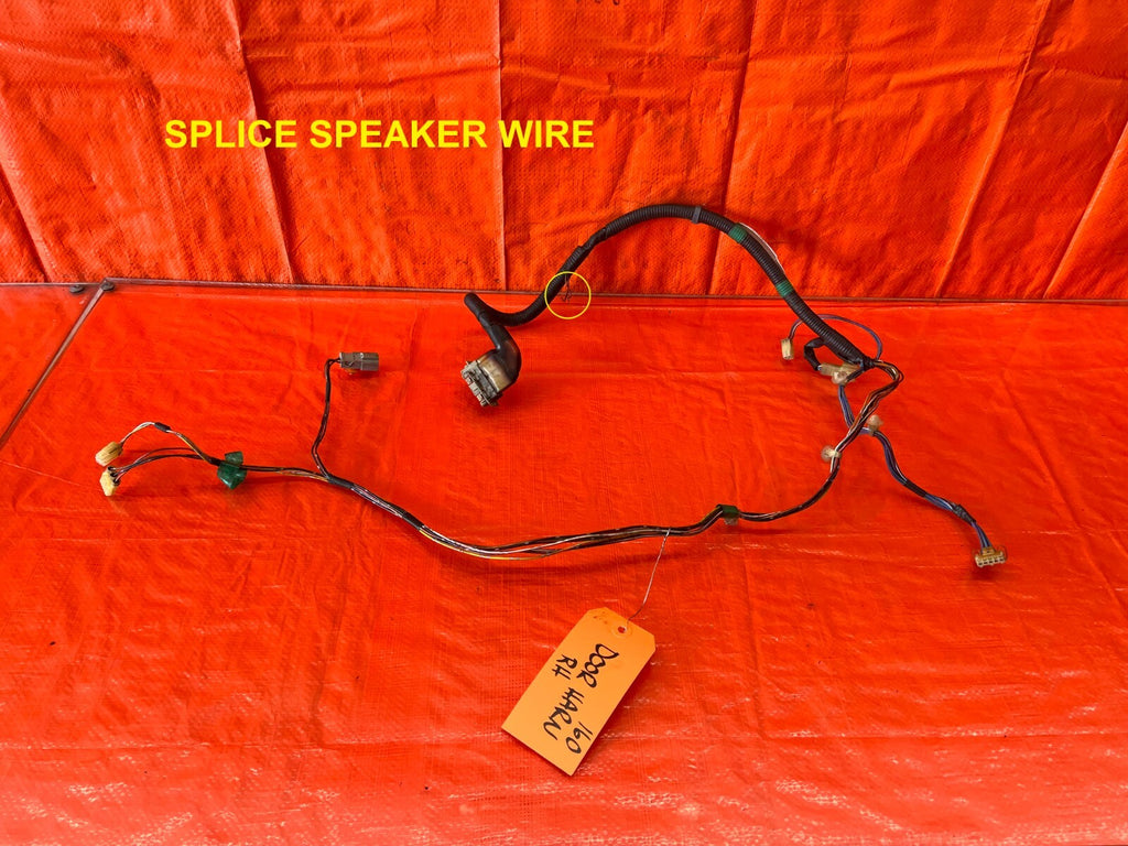 91 93 ACURA INTEGRA 2D   PASSENGER RIGHT DOOR WIRING HARNESS WIRE LOOM OEM #1600