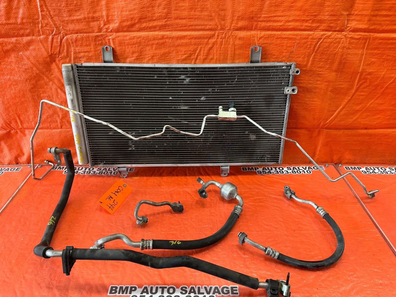 08 12 LEXUS ES350   AC LINE SET LINES PIPES HOSES W/ CONDENSER  0