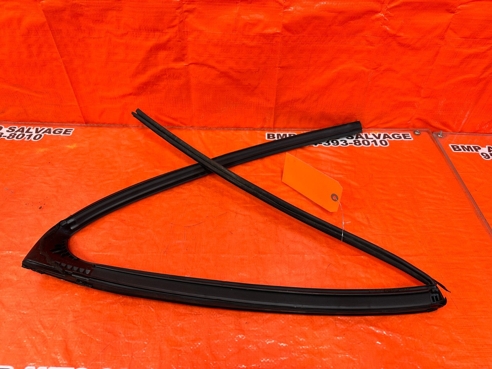 14 17 INFINITI Q50   DRIVER LEFT REAR WINDOW GLASS RUN CHANNEL OEM FACTORY 87885