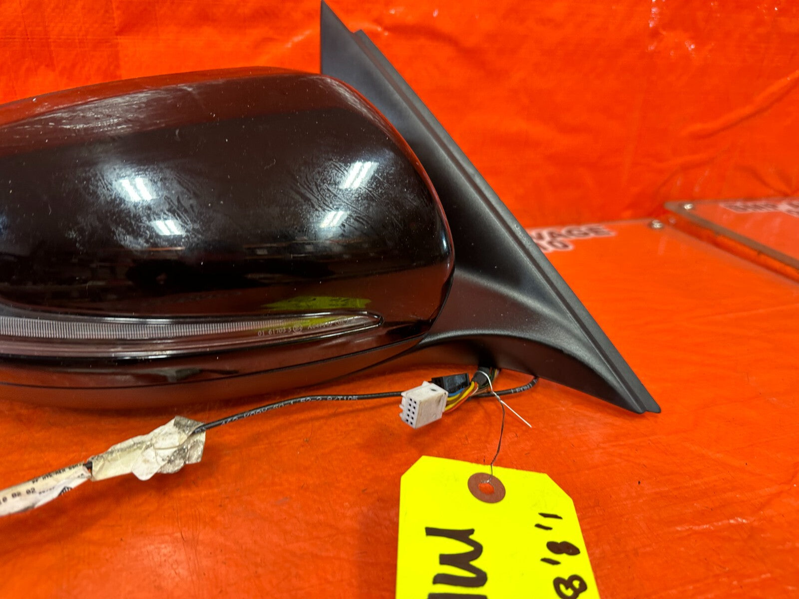 15 16 MERCEDES BENZ C63 AMG   PASSENGER RIGHT SIDE VIEW MIRROR W/ BLIND SPOT OEM9
