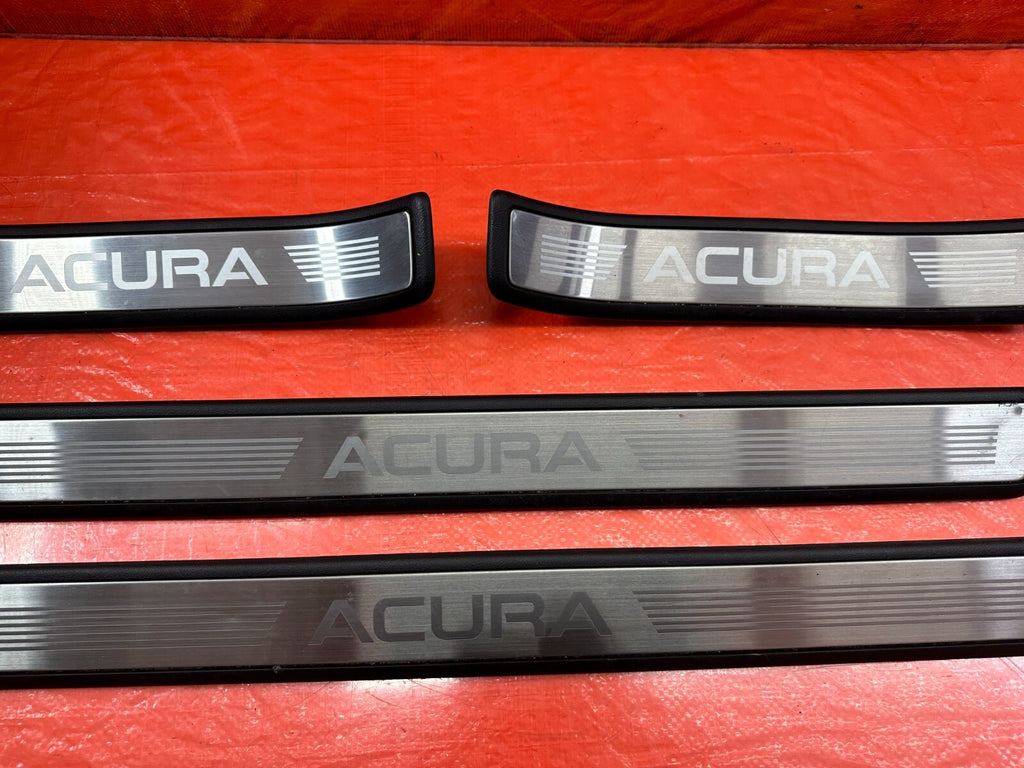 09 14 ACURA TSX   FLOOR PILLAR SCUFF PLATE SET LEFT RIGHT FRONT REAR   OEM #2334