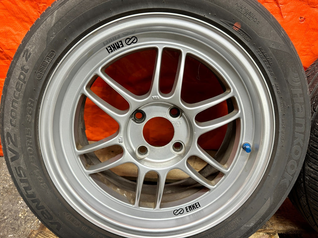 ENKEI RPF1 15x7 +41 4x100 WHEELS RIMS SET HONDA CIVIC INTEGRA MIATA CIVIC DEL SO8