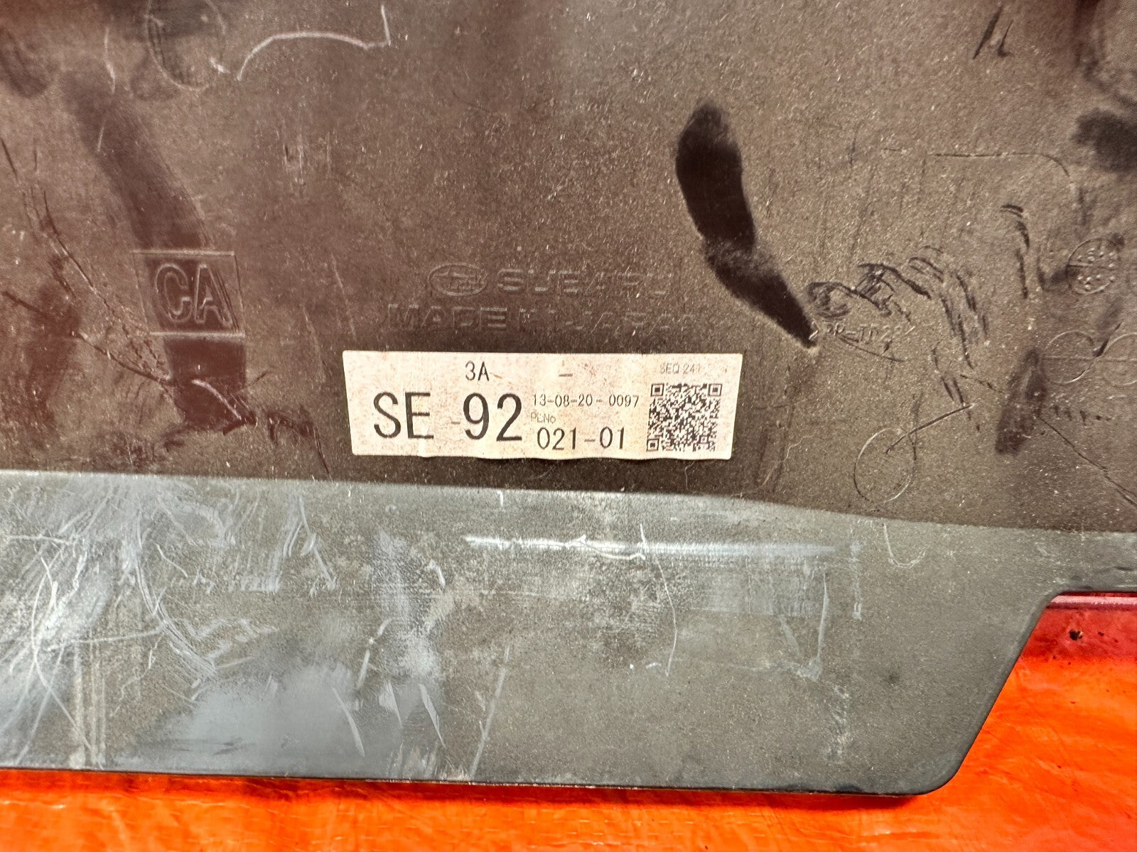 13 16 SCION FRS   KNEE TRIM UNDER STEERING COLUMN LOWER COVER   OEM #2937