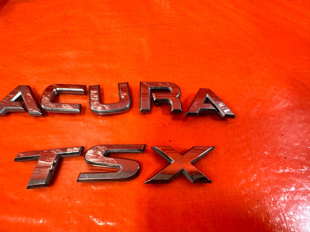 09 14 ACURA TSX   TRUNK MOUNTED BADGE EMBLEM SET   A   ACURA   TSX   OEM #3213