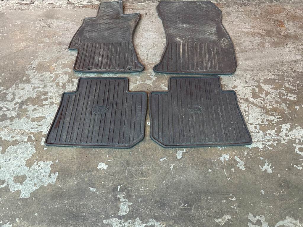 15 21 SUBARU WRX STI   FLOOR MATS   ALL SEASON   WEAR ON FRONT LEFT   OEM #1804
