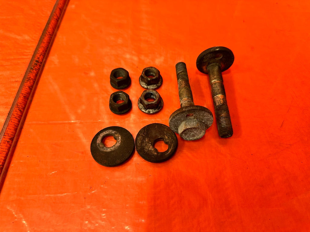 02 10 LEXUS SC430   FRONT LOWER CONTROL ARM CAMBER CASTER BOLTS HARDWARE OEM 2880
