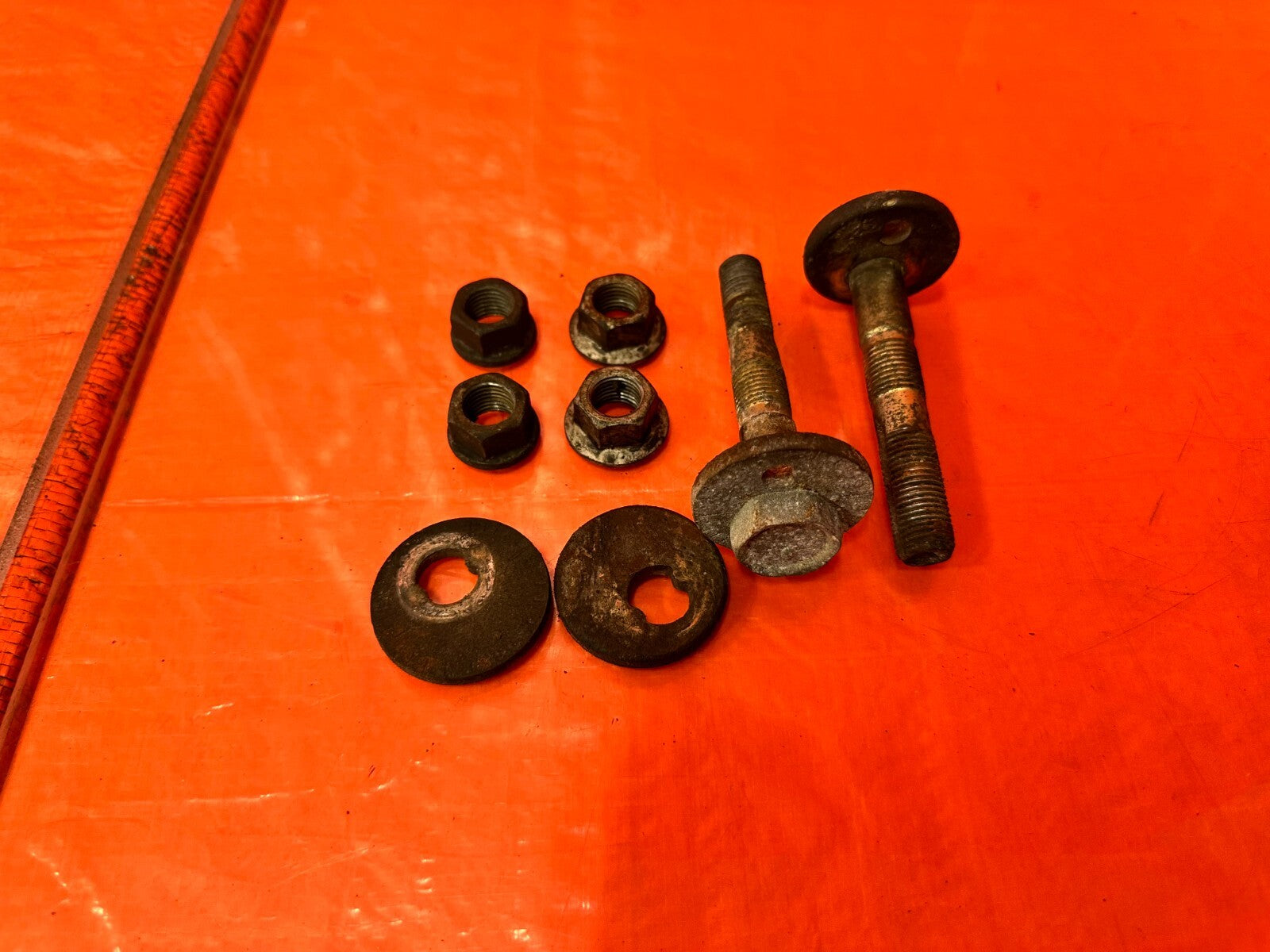 02 10 LEXUS SC430   FRONT LOWER CONTROL ARM CAMBER CASTER BOLTS HARDWARE OEM 2880