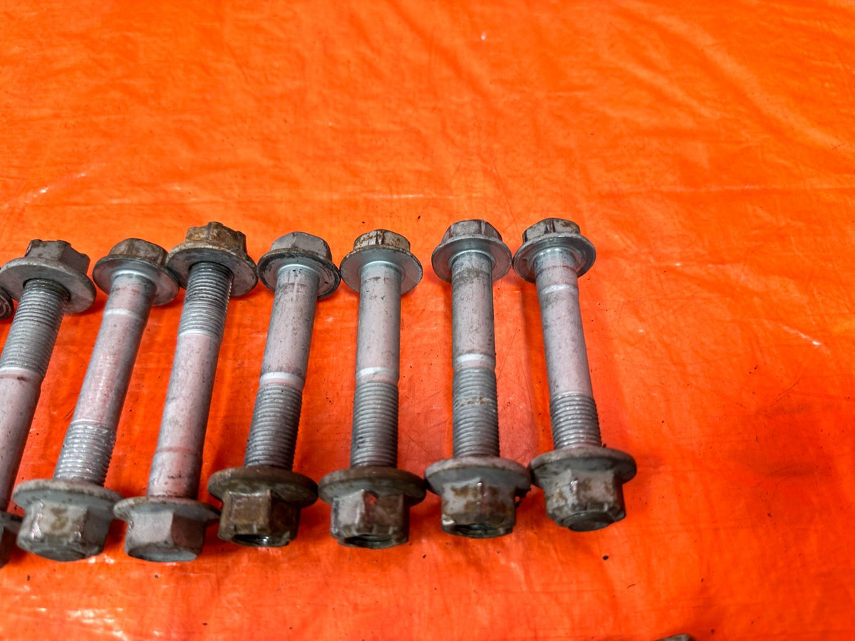 08-15 INFINITI G37 Q60 - REAR TRAILING ARM CASTER CAMBER BOLTS HARDWARE OEM 3202