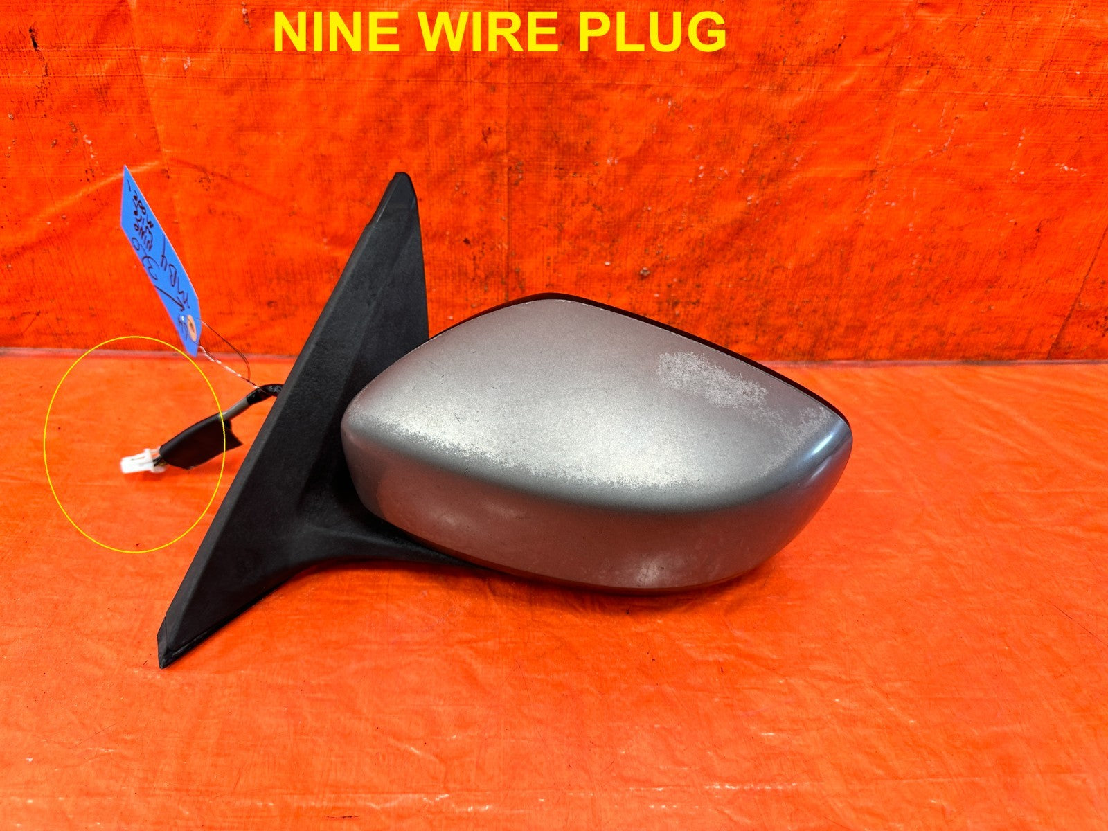 08 15 INFINITI G37 & Q60 2D COUPE   DRIVER LEFT SIDE VIEW MIRROR   9 WIRE   OEM0