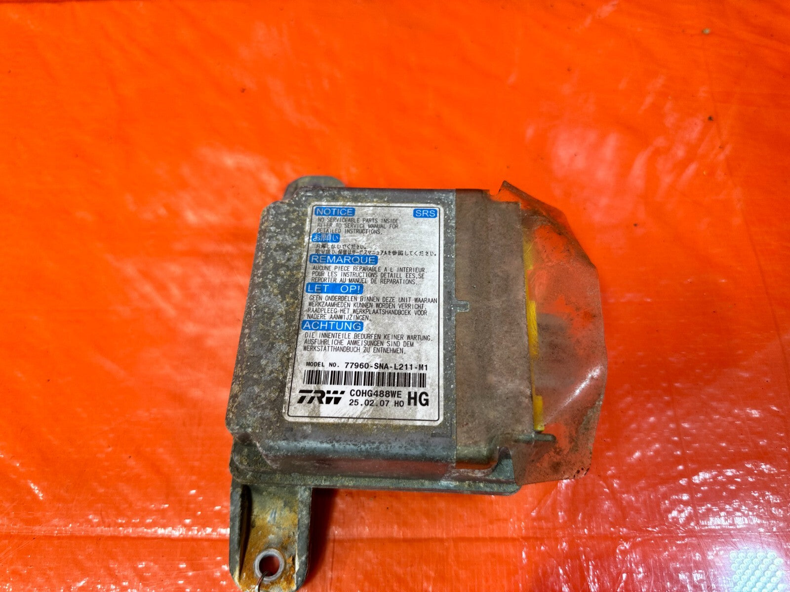 07 11 HONDA CIVIC SI SEDAN   CONTROL MODULE   77960 SNA L21   OEM FACTORY OE 2702