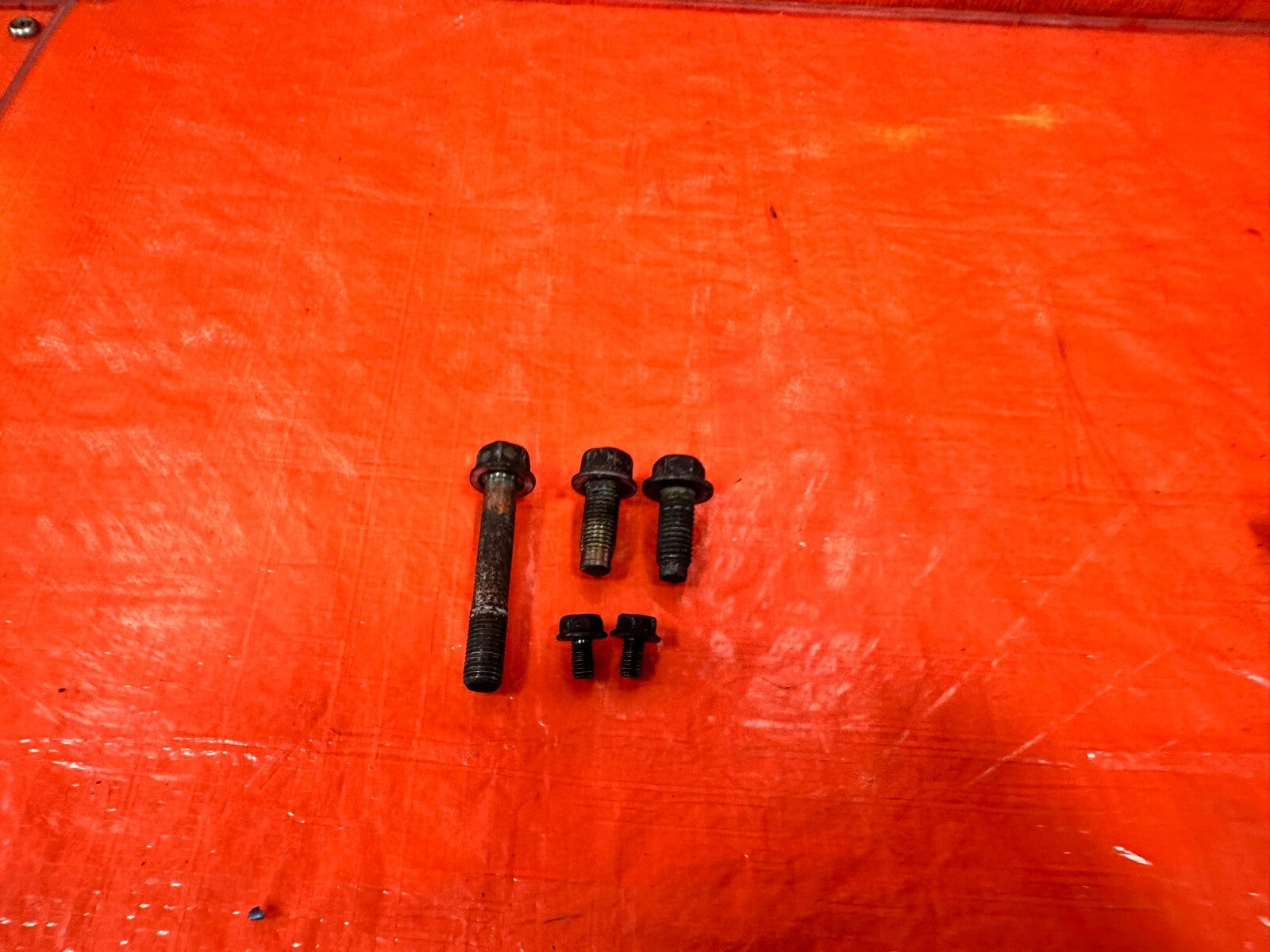 03 06 LANCER EVOLUTION VIII 8 EVO IX 9   FLYWHEEL DUST SHIELD COVER BOLTS #EVO90