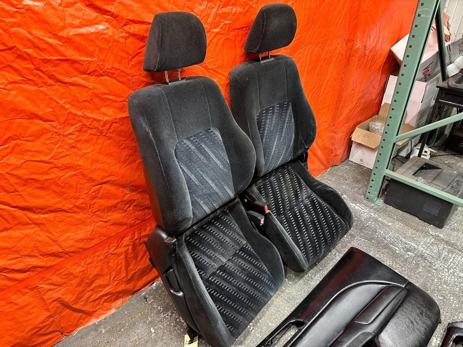 97 01 HONDA PRELUDE 2.2L HEATED FRONT SEATS DOOR PANELS WITH SWITCHES OEM #3358