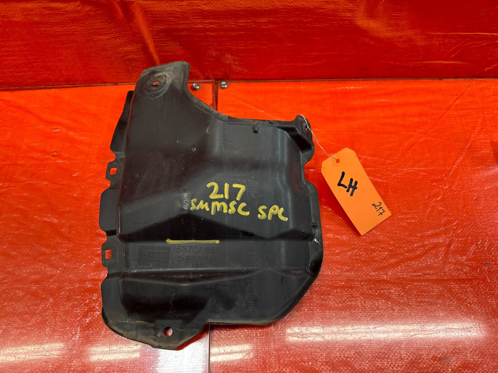 08 15 LANCER EVOLUTION EVO X 10   LINER EXTENSION   DRIVER LEFT SIDE   OEM #2171