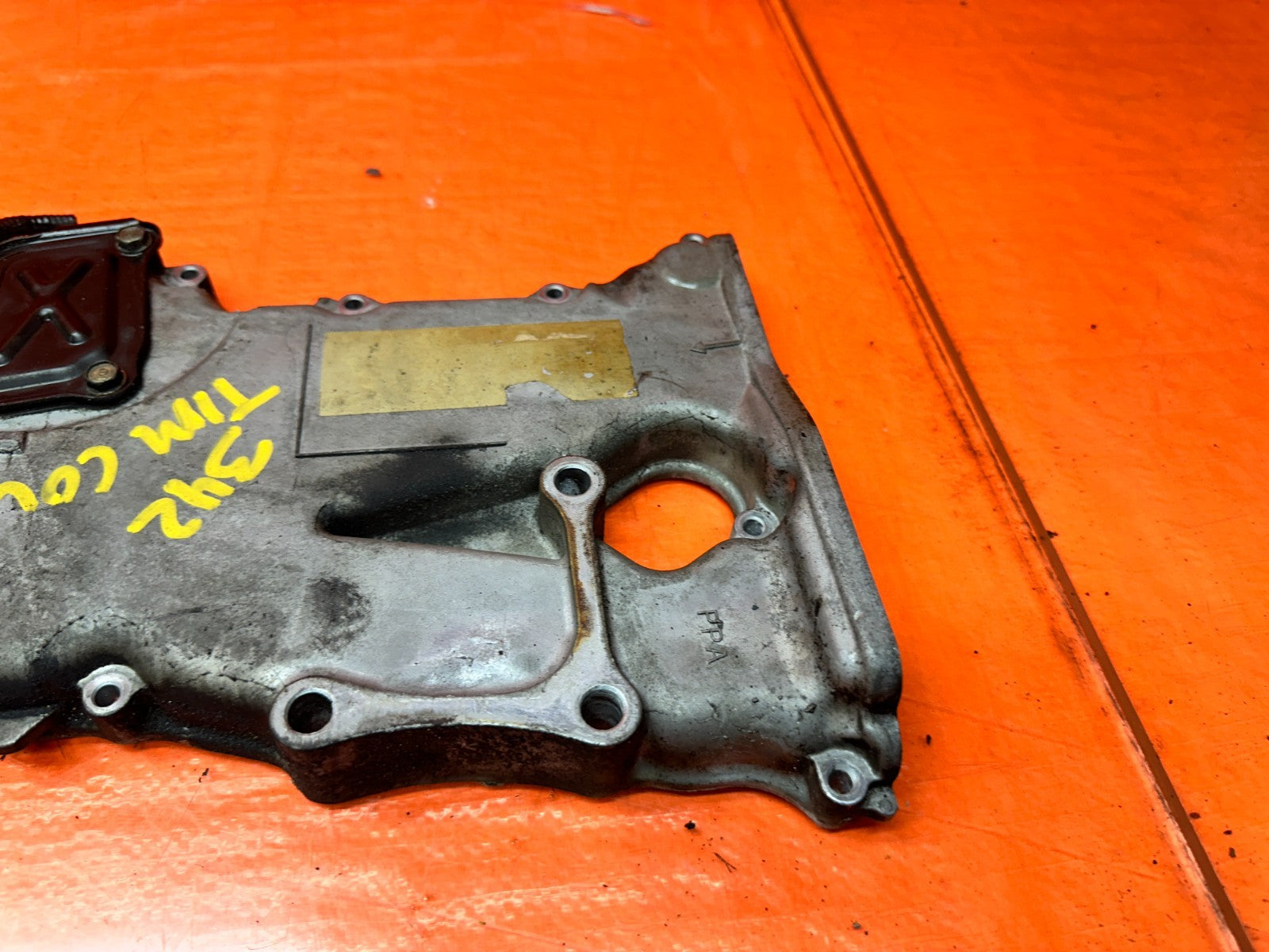 04-05 ACURA TSX 4D 2.4L K24A2 ENGINE TIMING CHAIN COVER ALUMINUM OEM #3425