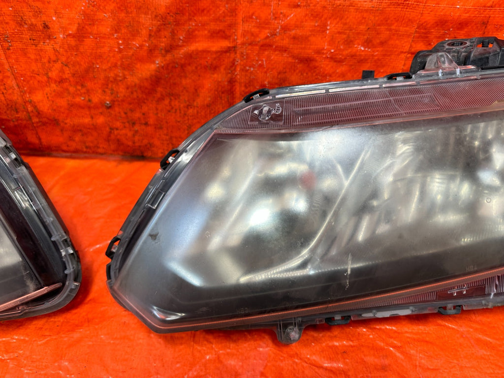 13 15 HONDA CIVIC SEDAN HEADLIGHTS HEADLAMPS   LEFT AND RIGHT HEADLIGHT SET OEM10