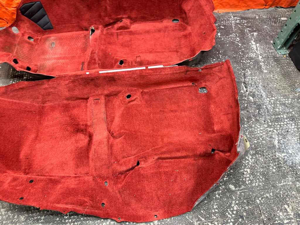 00-09 HONDA S2000 CONV 2.0L 2.2L F20C RED FLOOR CARPET MATS LEFT RIGHT OEM #S2K14