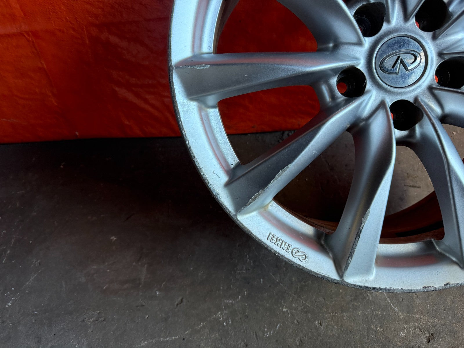 08 15 INFINITI G37 Q60   10 SPOKE   18 INCH   FRONT WHEEL RIM   OEM #310 26