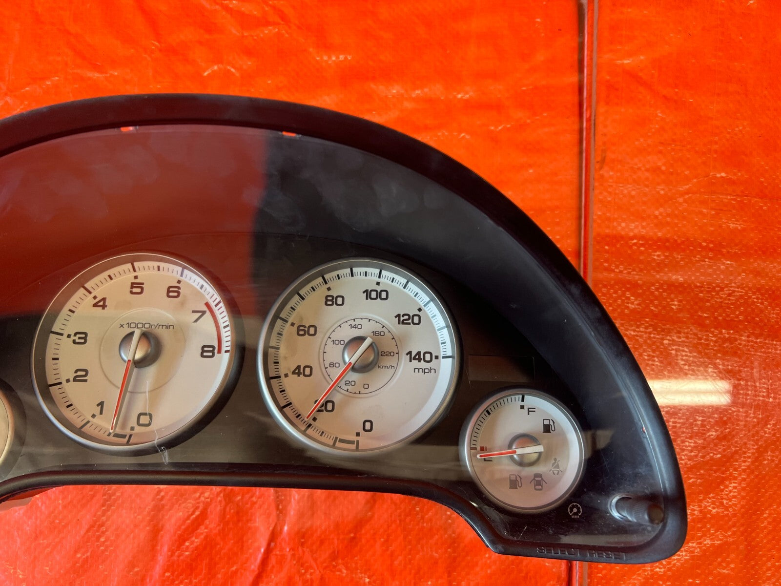05 06 ACURA RSX BASE   MANUAL INSTRUMENT GAUGE CLUSTER SPEEDOMETER 202K OEM #1284