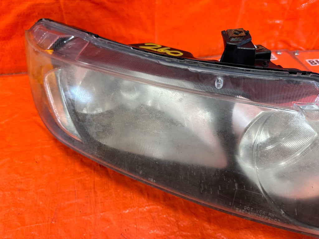 06 08 HONDA CIVIC SEDAN   PASSENGER RIGHT HEADLIGHT HEADLAMP   #2605
